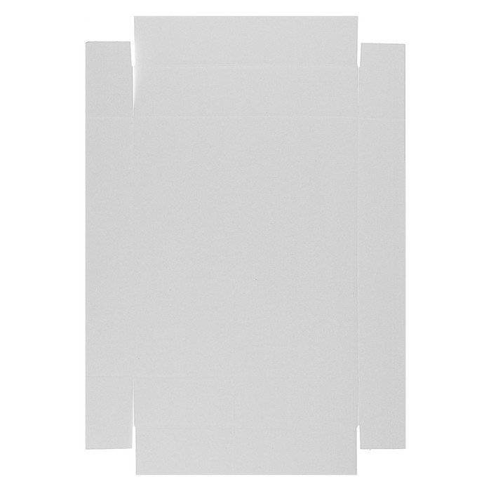 Коробка сборная без печати крышка-дно белая без окна 37×32×7 см (Цена за 5 шт.)