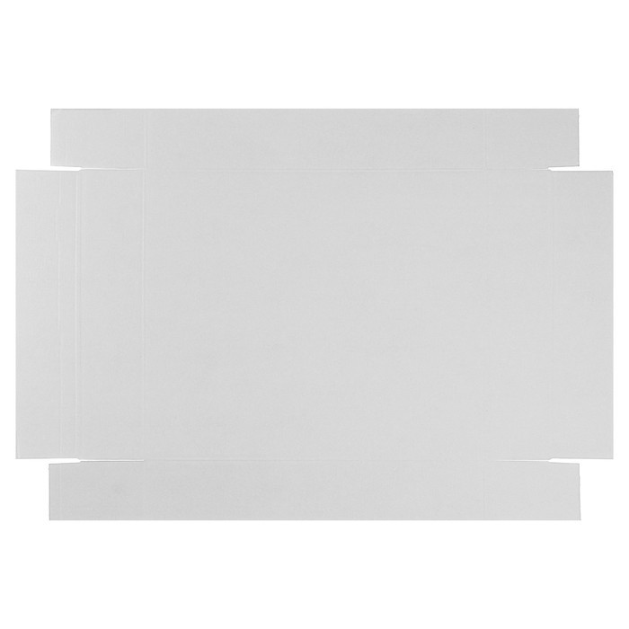 Коробка сборная без печати крышка-дно белая без окна 37×32×7 см (Цена за 5 шт.)