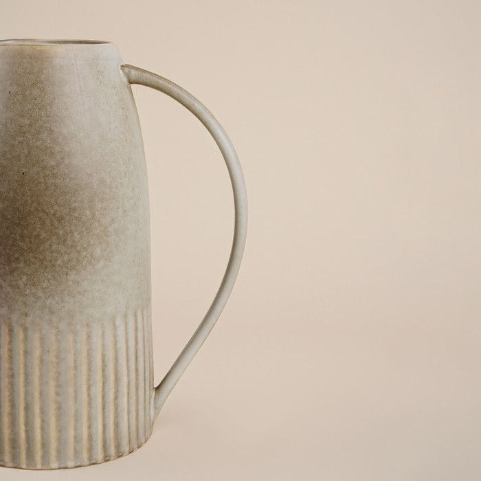 Кувшин для воды фарфоровый SL Home «Монти», 2 л, 18×12×24,5 см, цвет бежевый