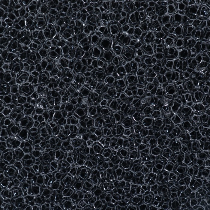 Губка круглая № 1, среднепористая 30 PPI, 5 х 5 х 10 см, черная (Цена за 2 шт.)