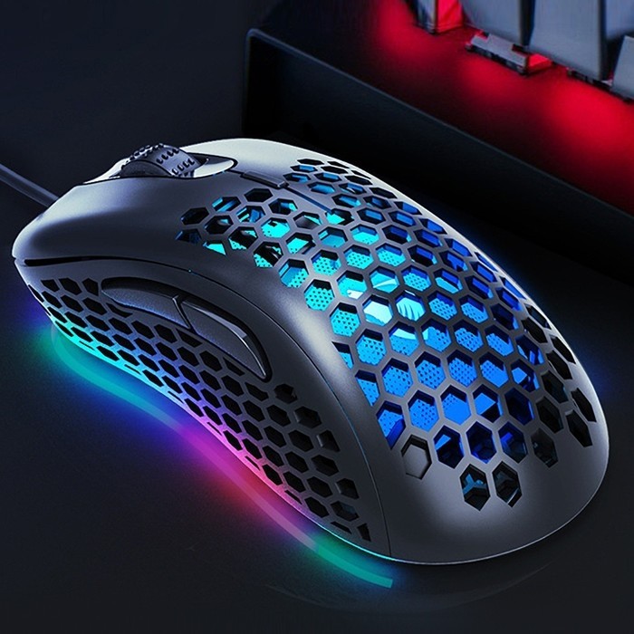 Мышь компьютерная Windigo MB-1.4, игровая, оптическая, с подсветкой, 3200 dpi, 1.5 м, USB, черная
