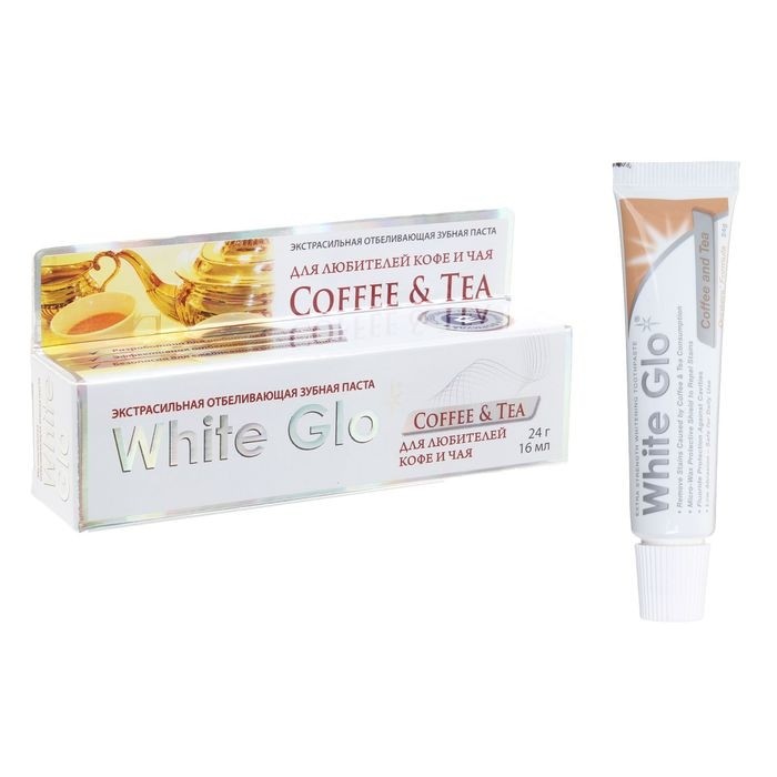 Отбеливающая зубная паста White Glo, для любителей кофе и чая, 24 г (Цена за 2 шт.)