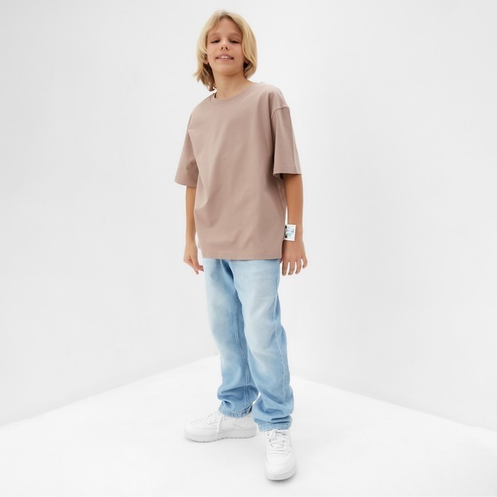 Футболка детская MINAKU:Basic line kids цвет бежевый