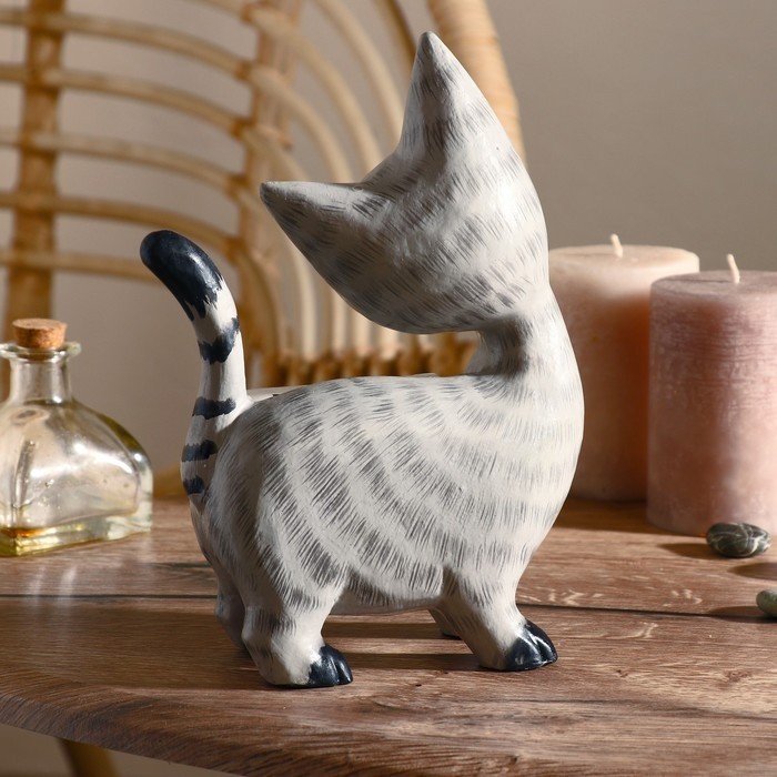 Вечный календарь «Кошечка», 15×22×6 см, дерево