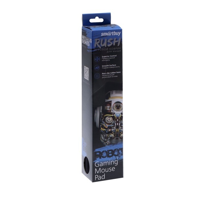 Коврик для мыши Smartbuy RUSH Robot, 360х270х3 мм, чёрный
