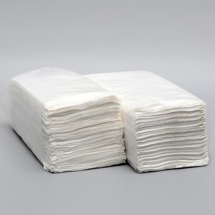 Полотенца бумажные, V-сложения, 23×20 см, 25 г/м², 200 шт., белые (Цена за 20 шт.)