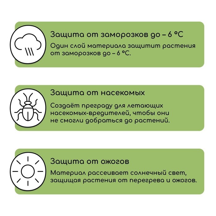 Материал укрывной, 20 × 3.2 м, плотность 60 г/м², спанбонд с УФ-стабилизатором, белый, Greengo, Эконом 30%