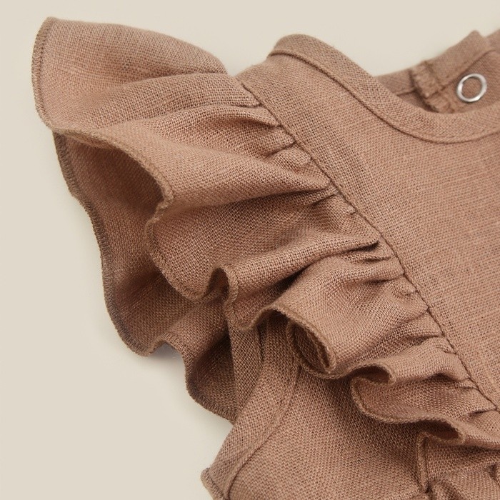 Боди детское SL HOME, кофейное