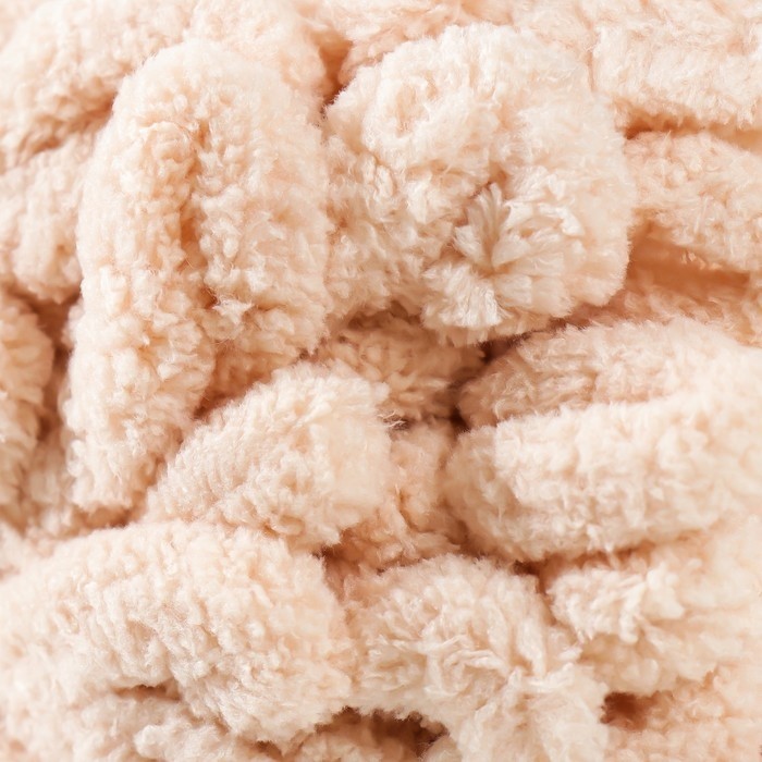 Плюшевая пряжа для вязания руками ALIZE, Puffy, 100 % микрополиэстер, 9 м/100 г, (310 св. бежевый)