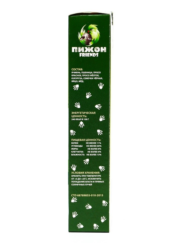 Зерновые палочки "Пижон" для грызунов, медово-яичные, 2 шт, 100 г (Цена за 3 шт.)