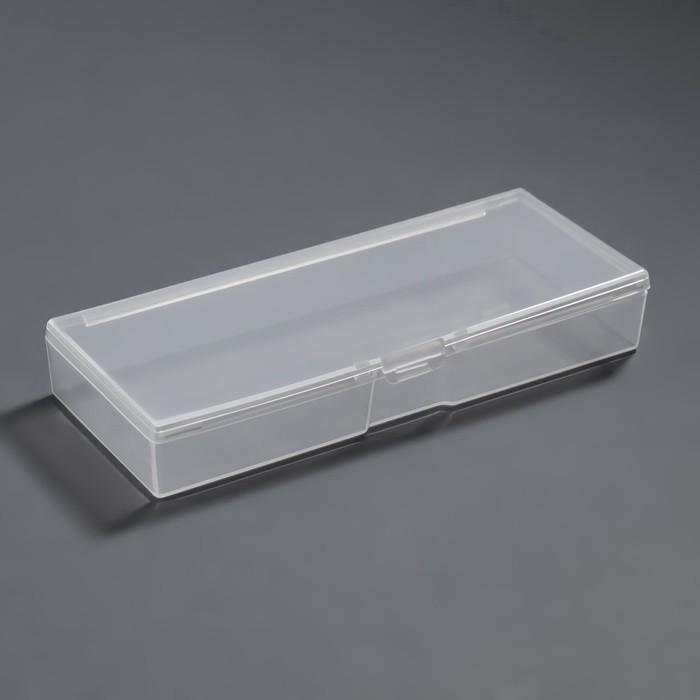 Бокс для хранения мелочей, 14×6×2 см, прозрачный (Цена за 2 шт.)