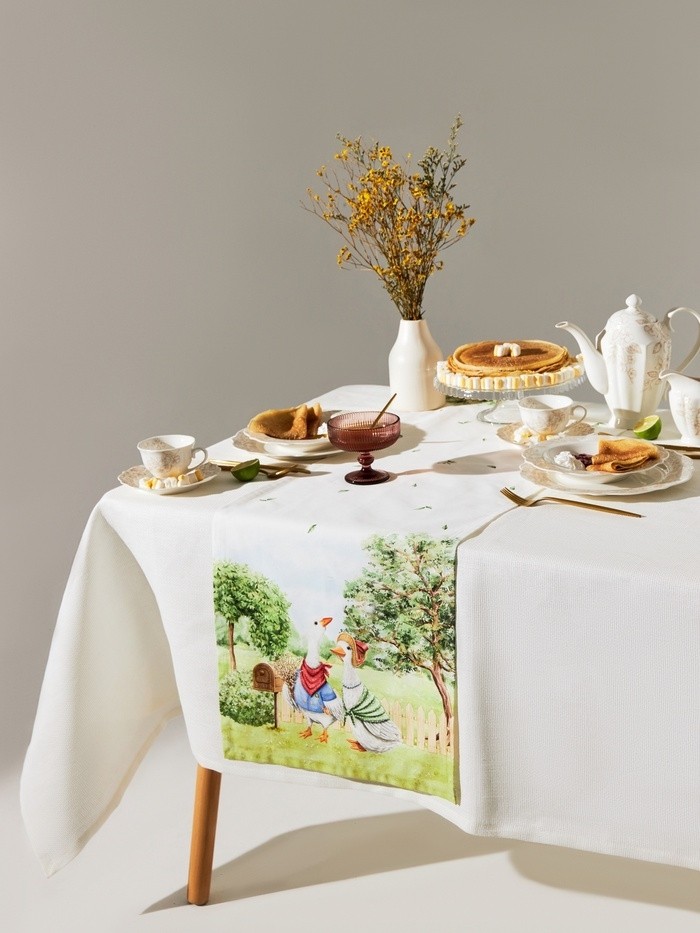 Дорожка на стол Этель Family picnic 40×146 см, 100% хл, саржа 190 г/м²
