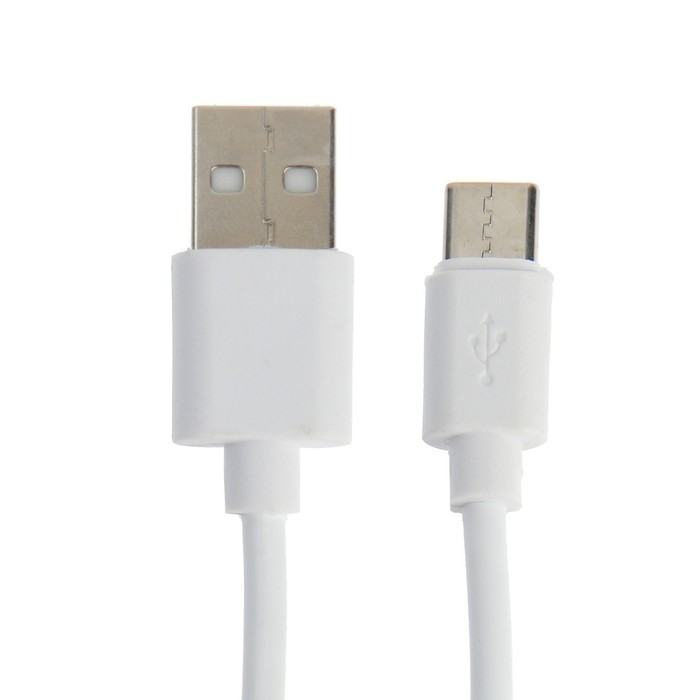 Кабель Luazon, Type-C - USB, 2 А, 80 см, белый