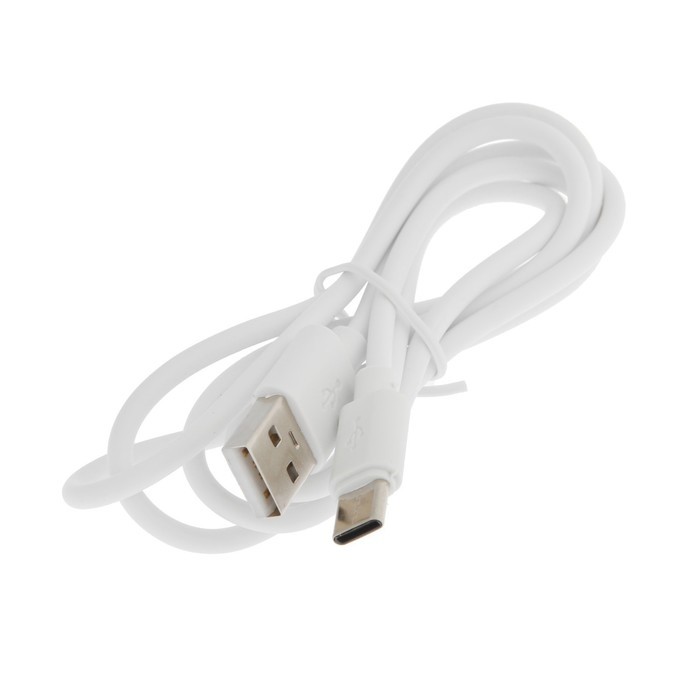Кабель Luazon, Type-C - USB, 2 А, 80 см, белый