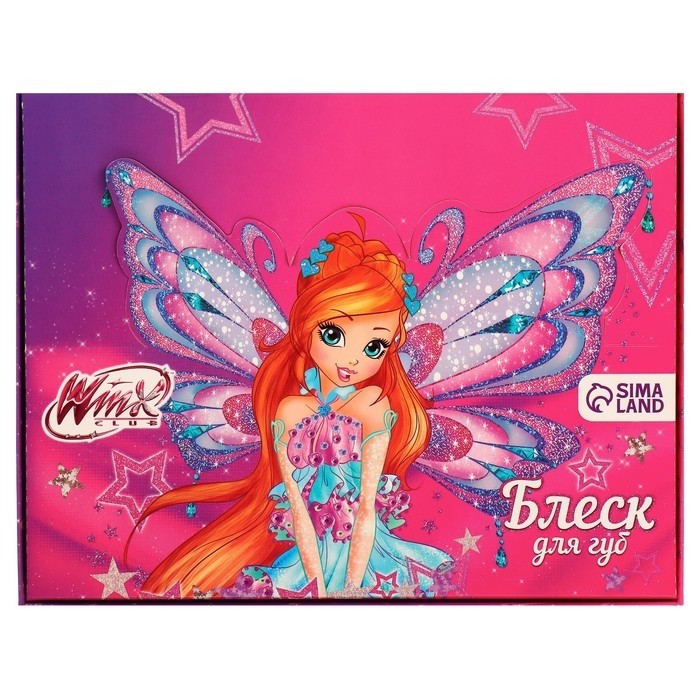 Блеск для губ детский в макаруне, МИКС цветов и вкусов, 10 г «Блум», WINX (Цена за 12 шт.)