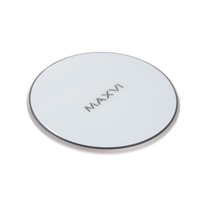 Беспроводное зарядное устройство Maxvi A315W2, 3 А, 15 Вт, LED подсветка, белое