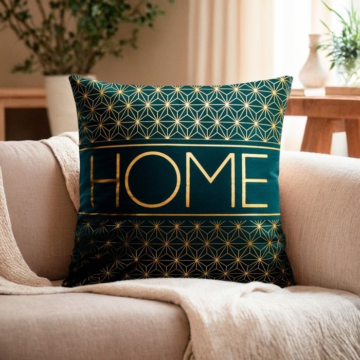 Наволочка декоративная Этель «Home» 42 х 42 см, велюр (Цена за 2 шт.)