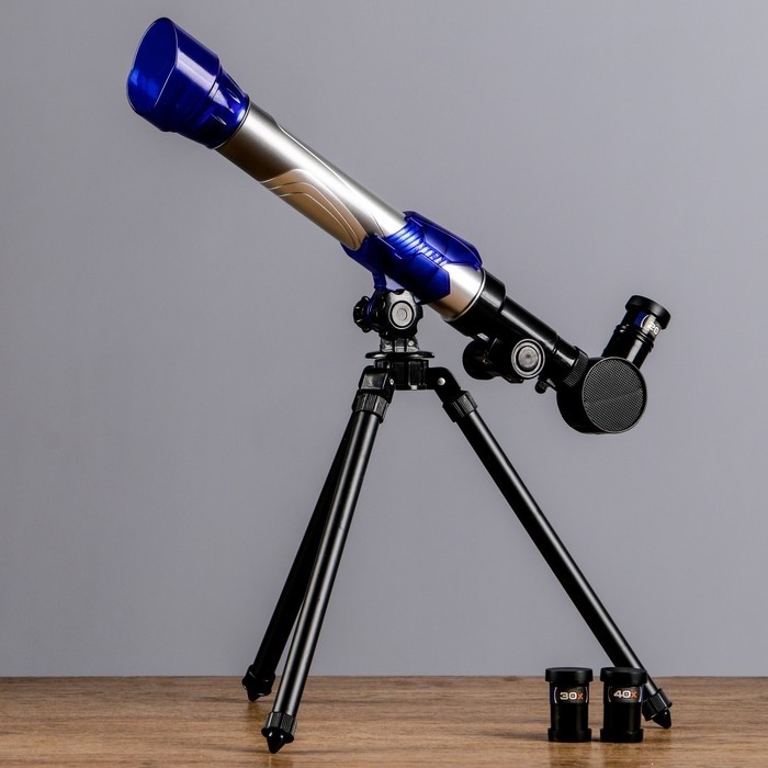 Телескоп настольный, астрономический, увеличение ×20, ×30, ×40, со штативом, C2131, МИКС