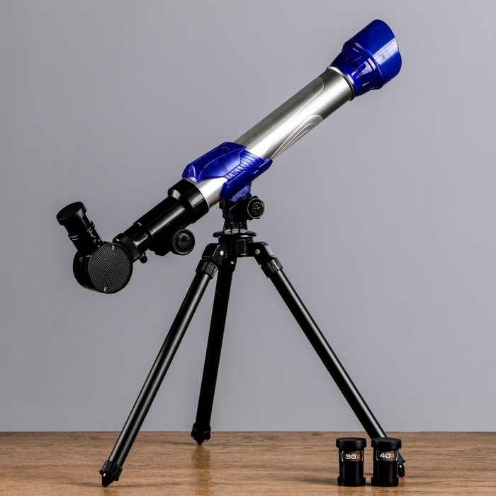 Телескоп настольный, астрономический, увеличение ×20, ×30, ×40, со штативом, C2131, МИКС