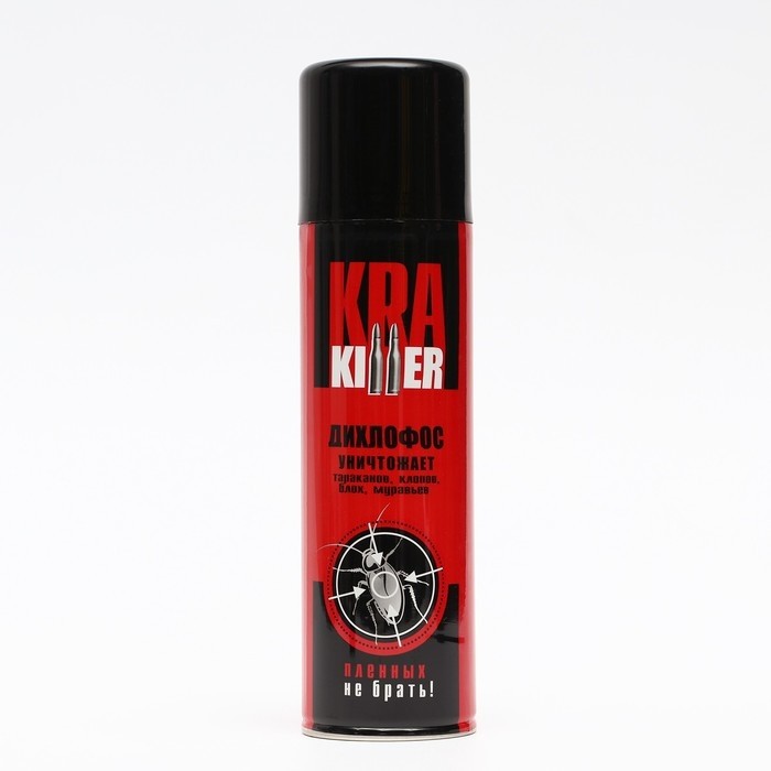 Аэрозоль от насекомых Дихлофос KRA Killer от ползающих насекомых, 230 мл (Цена за 2 шт.)