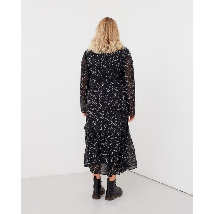 Платье женское миди MIST plus-size, р.56, черный