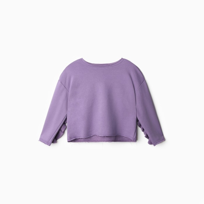 Свитшот для девочки MINAKU: Casual Collection KIDS, цвет сиреневый