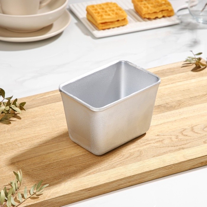 Форма для выпечки хлеба, 1 л, 14,5×10×10 см, Л-11, литой алюминий