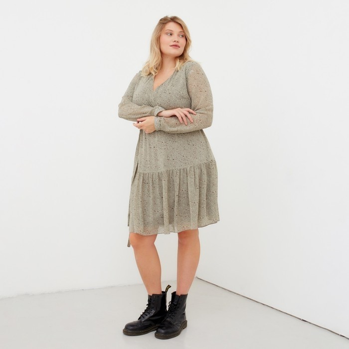 Платье женское MIST plus-size, р.50, зеленый