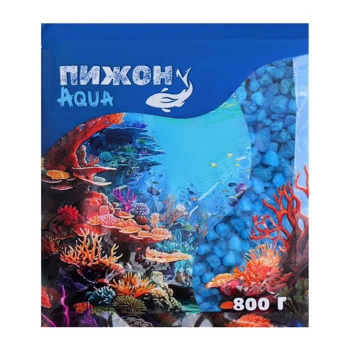 Мраморная крошка (5-10 мм) сапфир, 800 г (Цена за 2 шт.)