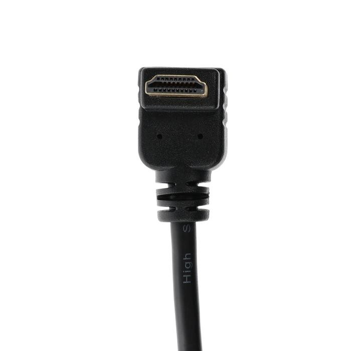 Кабель HDMI Cablexpert, HDMI(m)-HDMI(m), вер.1.4, 3 м, 19M/19M, угловой, черный