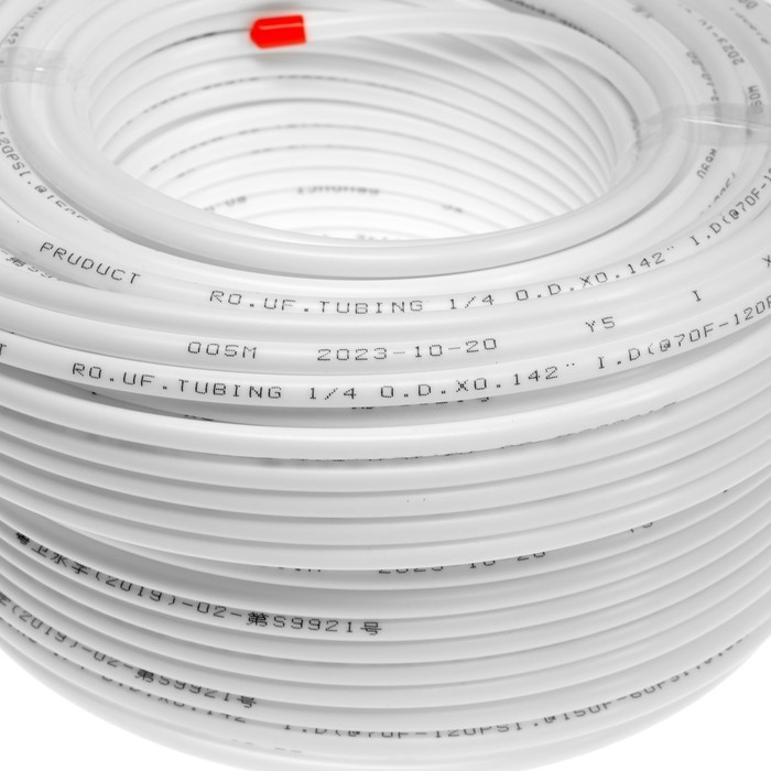 Трубка для фильтра ZEIN engr, бухта 100 м, 1/4", до 28 атм, до 100°С, белая