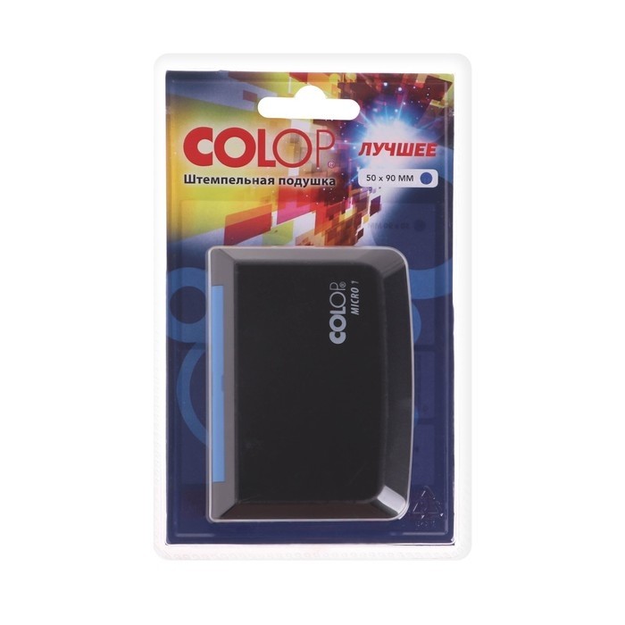 Настольная штемпельная подушка Colop, 50×90 мм, синяя
