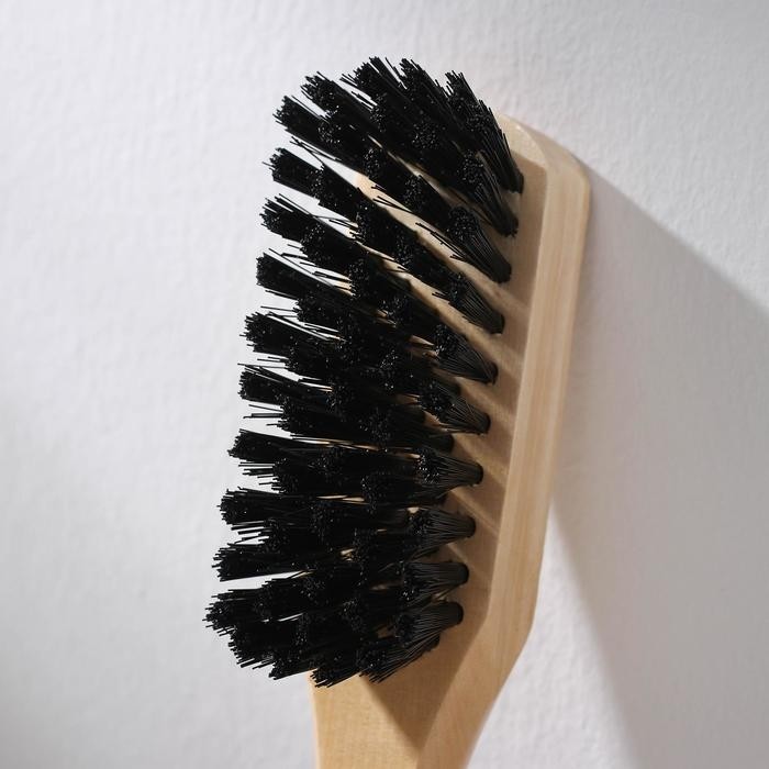 Щётка для одежды, искусственная щетина, 20×3,5 см, цвет МИКС