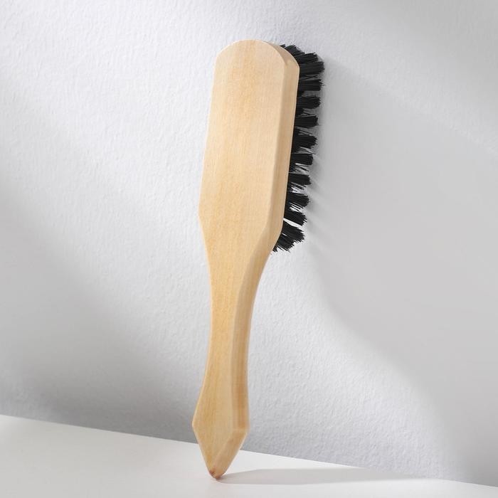 Щётка для одежды, искусственная щетина, 20×3,5 см, цвет МИКС