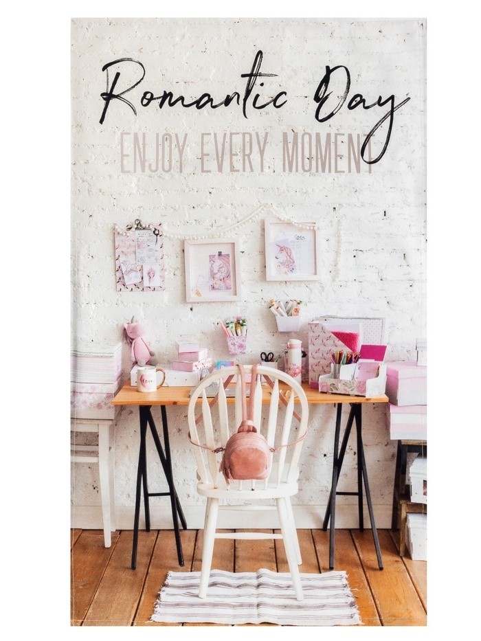 Полотенце "Этель" Romantic day 40х73 см, 100% хлопок, саржа 190 гр/м2 (Цена за 2 шт.)