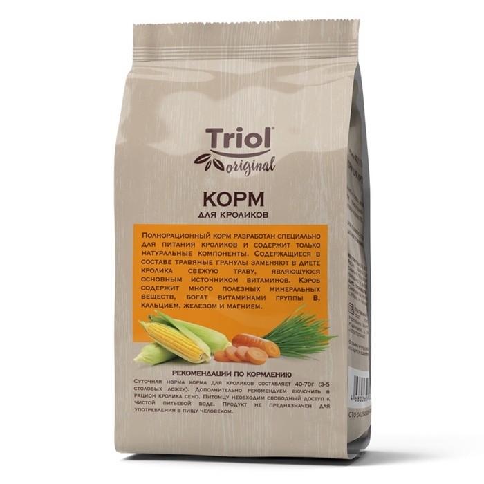 Корм Triol для кроликов, 450 г (Цена за 2 шт.)