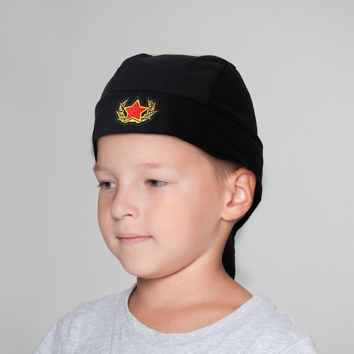 Бандана, цвет чёрный, р. 54–58 см