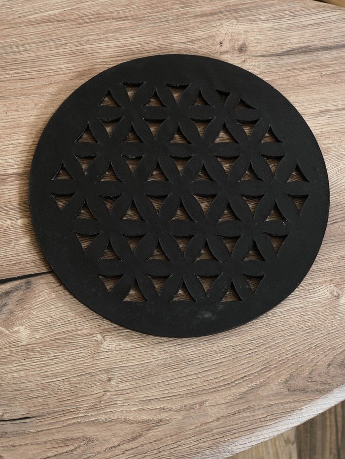 Панно резное «Цветы», 30×30×0.6 см