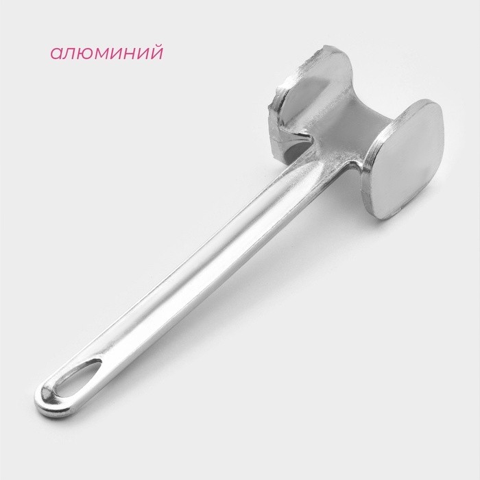 Молоток для мяса Доляна «Хозяин», 19.5 см, серый