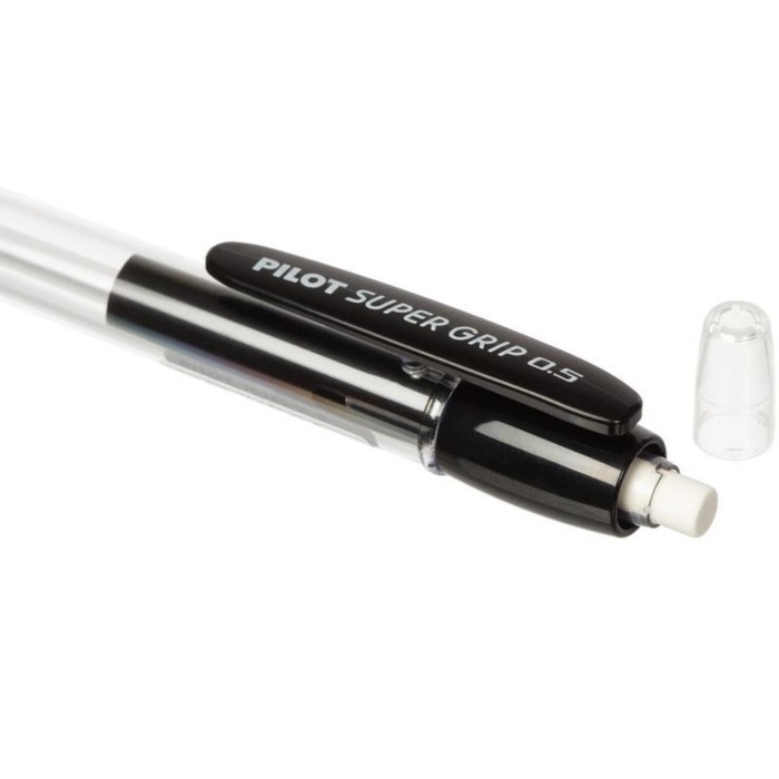 Карандаш механический Pilot Super Grip, 0.5 мм, резиновый упор, чёрный