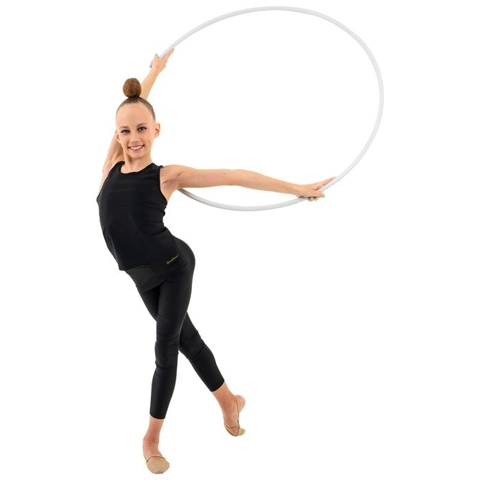 Обруч для художественной гимнастики Grace Dance, профессиональный, d=90 см, цвет белый