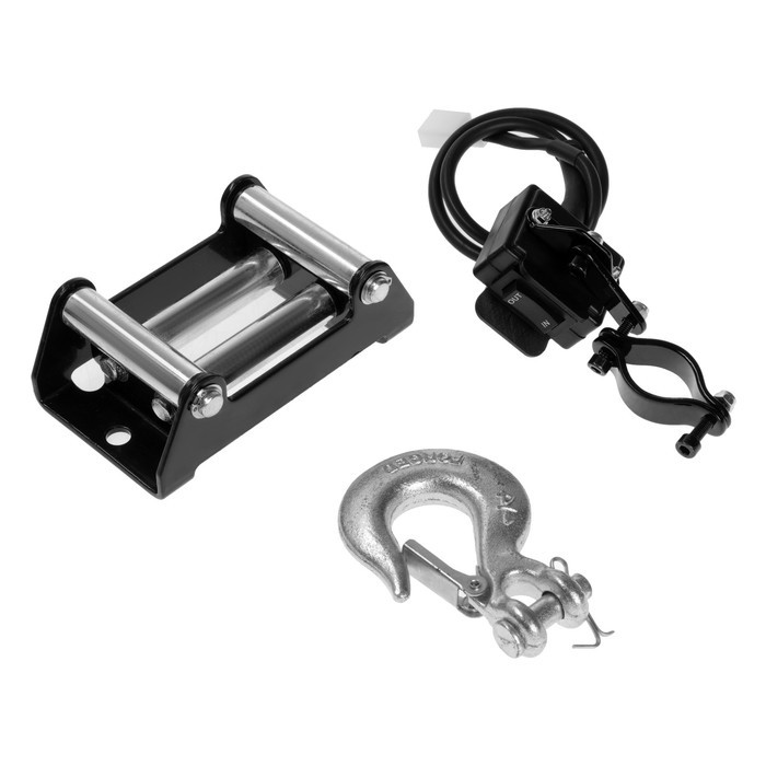 Лебедка электрическая ТУНДРА, 12V, 2500 lb (1.1 т), 1.2 л.с., до 3.3 м/мин, 4.8 мм × 12 м