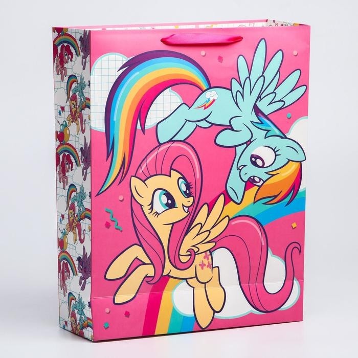 Пакет подарочный «С днём рождения!»,31х40х11 см, упаковка, My Little Pony