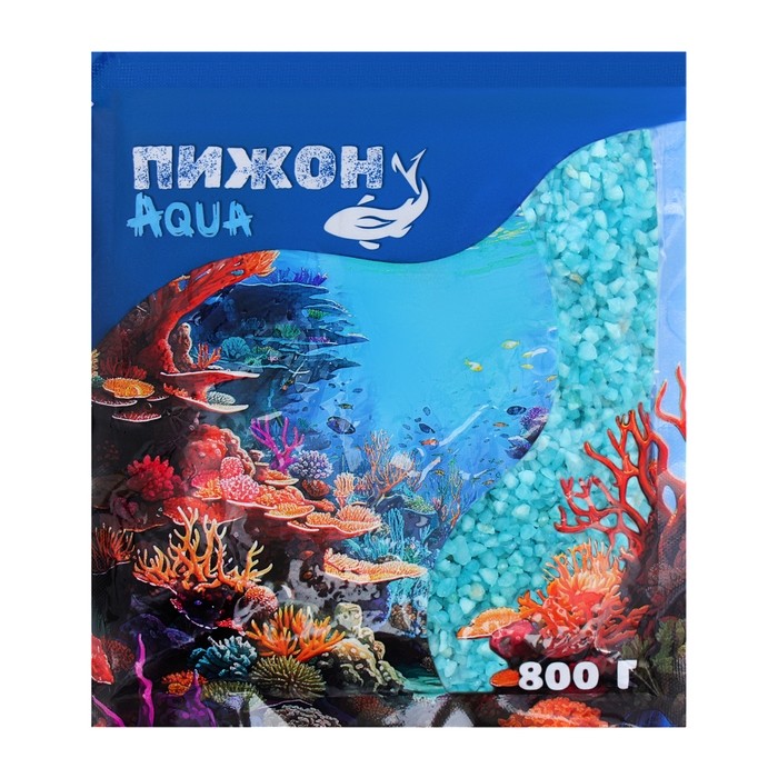 Мраморная крошка (2-5 мм) бирюза, 800 г (Цена за 2 шт.)