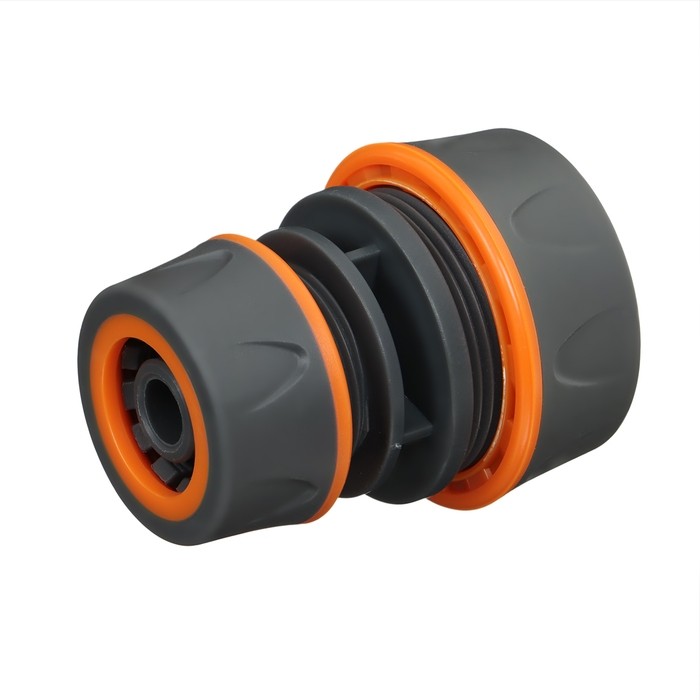 Муфта переходная, для шлангов 1/2" (12 мм) и 3/4" (19 мм), цанговое соединение, прорезиненный пластик, Greengo (Цена за 2 шт.)