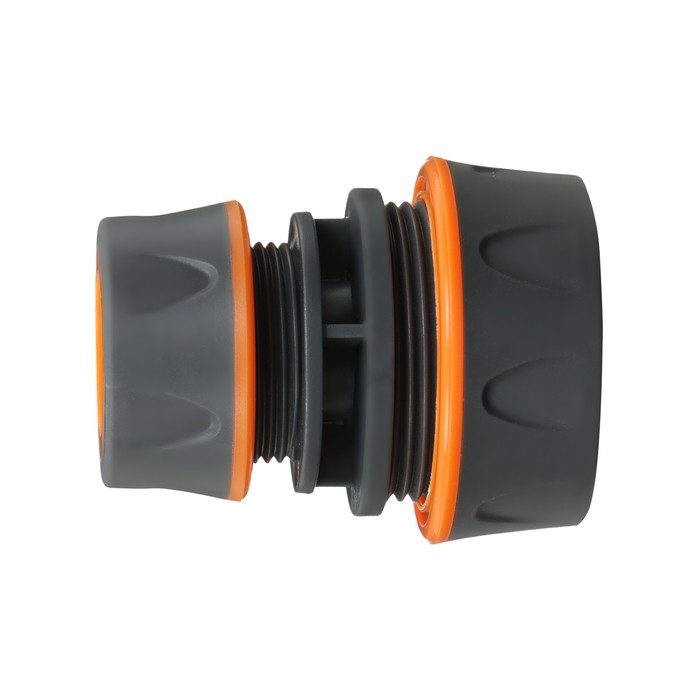 Муфта переходная, для шлангов 1/2" (12 мм) и 3/4" (19 мм), цанговое соединение, прорезиненный пластик, Greengo (Цена за 2 шт.)