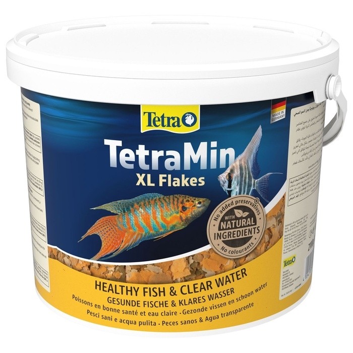Корм TetraMin XL для рыб, крупные хлопья, 10 л., 2,1 кг