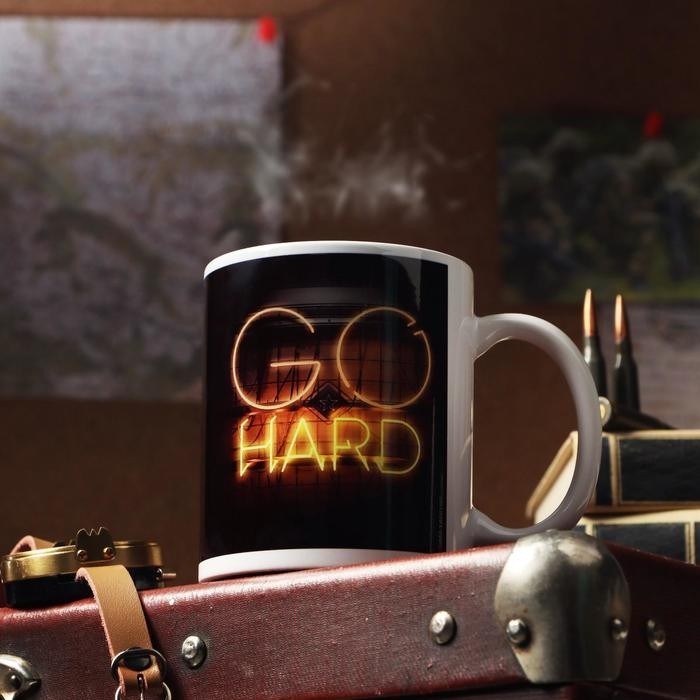 Кружка чайная керамическая «С 23 февраля. Go Hard», 320 мл