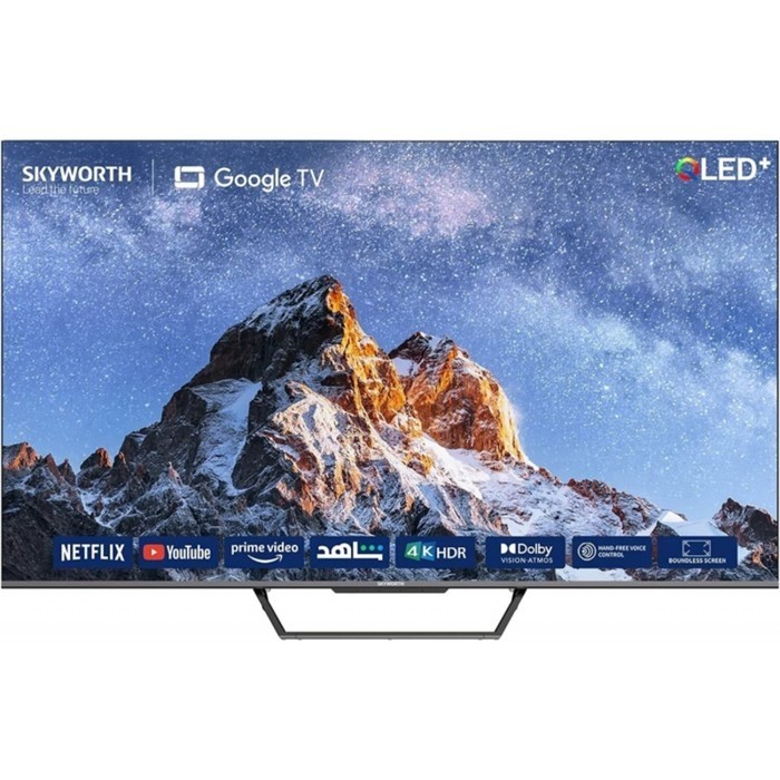 Телевизор SKYWORTH 65SUE9500, 65", 3840×2160, DVB-T2/C/S/S2, HDMI×3, USB×2, Smart TV, QLED