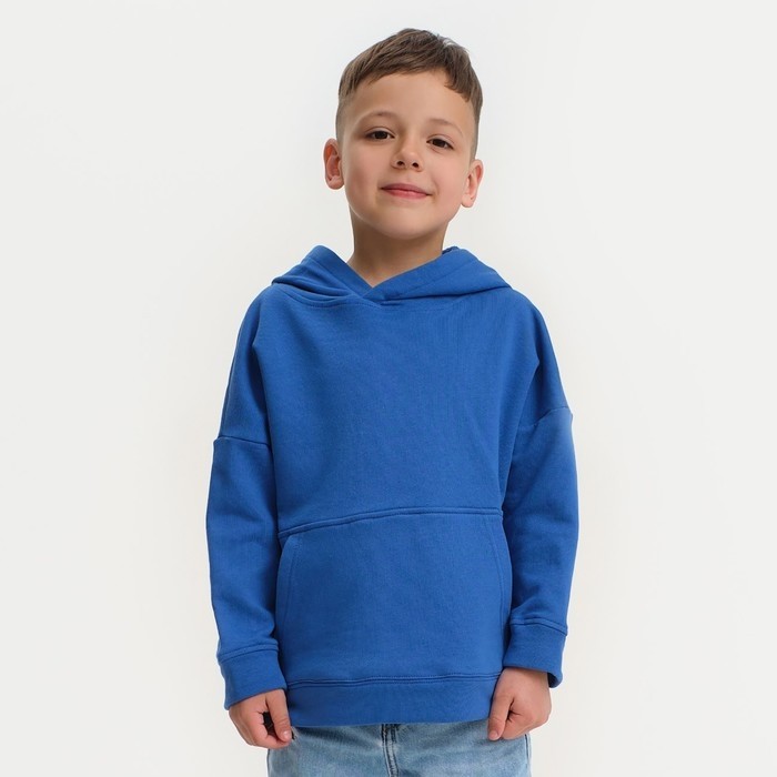 Худи для мальчика KAFTAN Basic line, размер 38 (146-152 см), синее